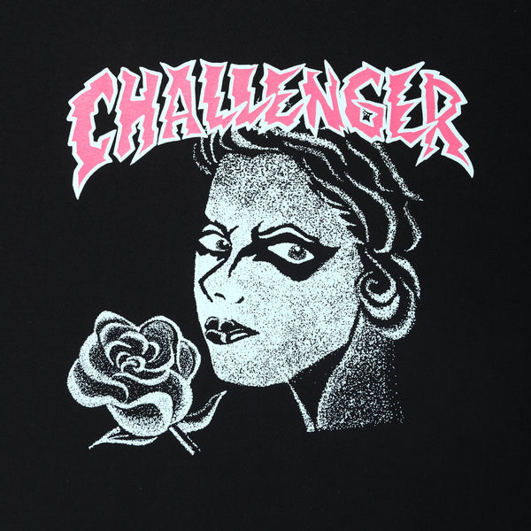 CHALLENGER - PUNK GIRL C/N SWEAT - BLACK