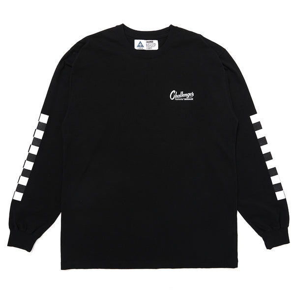 CHALLENGER - L/S CHECKER TEE - BLACK