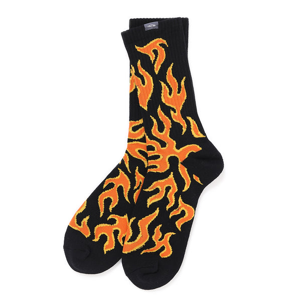 CHALLENGER - FIRE SOCKS - ORANGE / BLACK