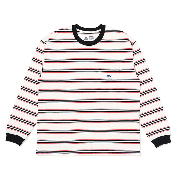 CHALLENGER - L/S AUTHENTIC BORDER TEE - WHITE