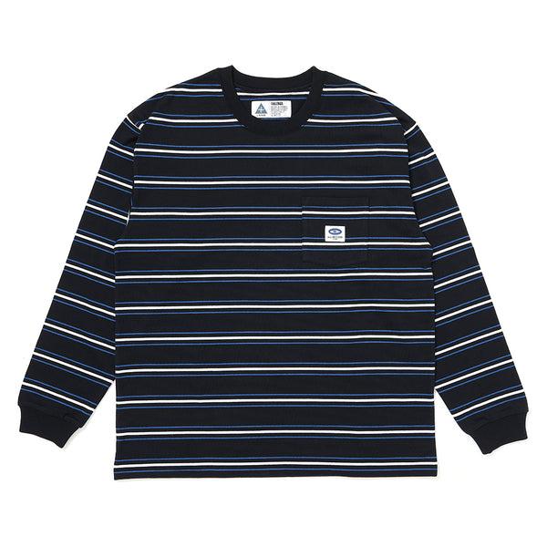 CHALLENGER - L/S AUTHENTIC BORDER TEE - BLACK
