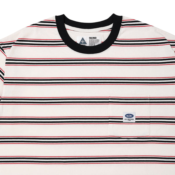 CHALLENGER - S/S AUTHENTIC BORDER TEE - WHITE