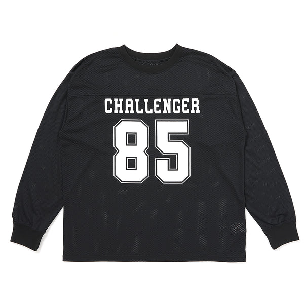CHALLENGER - L/S NUMBERS DRY MESH TEE - BLACK