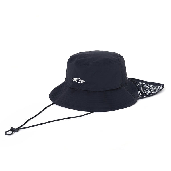 CHALLENGER - BANDANA BEACH HAT - BLACK