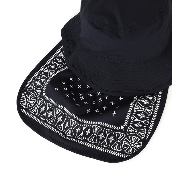 CHALLENGER - BANDANA BEACH HAT - BLACK