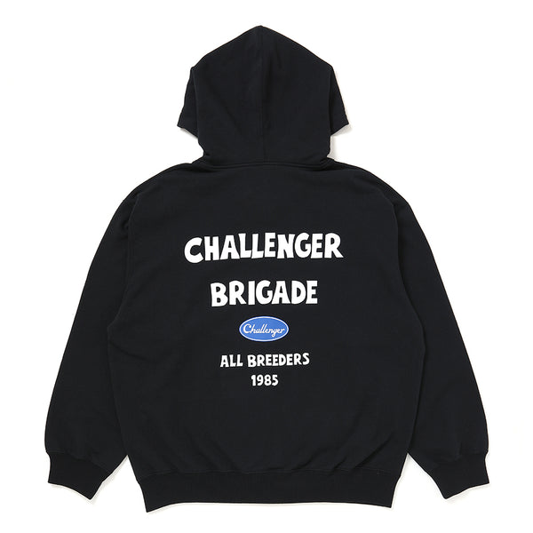 CHALLENGER -BRIGADE ZIP HOODIE - BLACK
