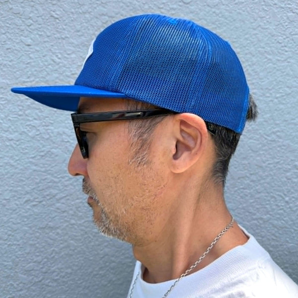 BRIXTON - LEAPER MP ALL MESH TRUCKER HAT - ROYAL