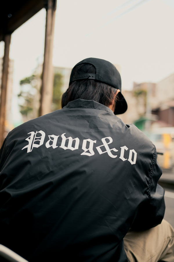 PAWG × Eary&Co -  COLLABORATION NYLON COACH JACKET - BLACK