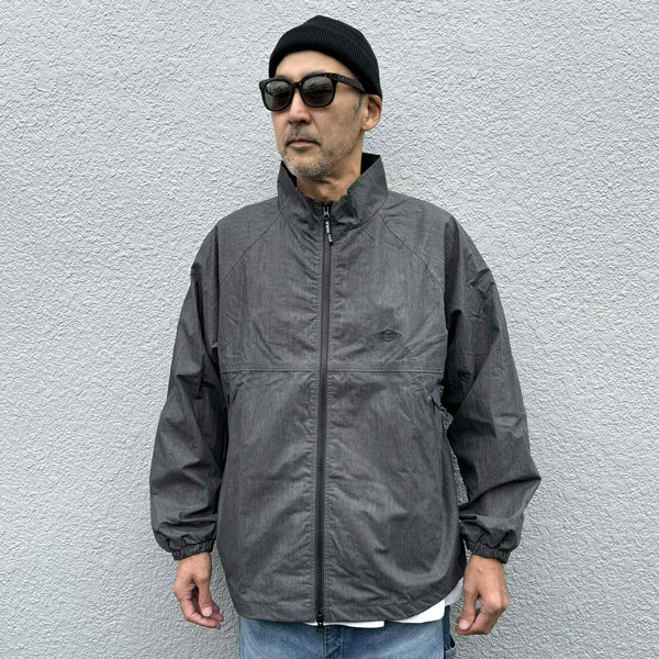 BIGMIKE - NYLON TRACK JACKET / PIGMENTPigment  - BLACK