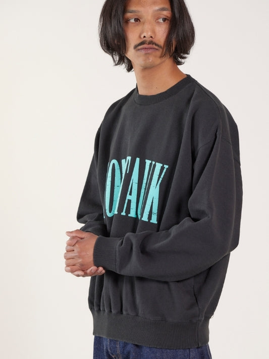 ILL ONE EIGHTY - "MONTAUK " CREW SWEAT SHIRT - BLACK