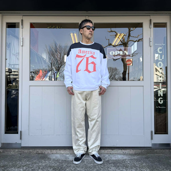 ILL ONE EIGHTY - AMERICA 76 FOOTBALL TEE - WHITE