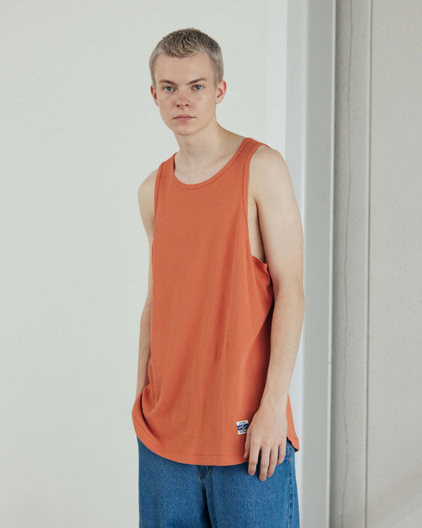 ARMY TWILL - LIGHT HONYCOMB TANK TOP - ORANGE