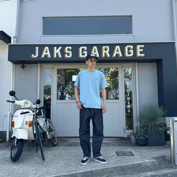 Carhartt WIP - NELSON T-SHIRTS - CLAV BLUE (garment dyed)