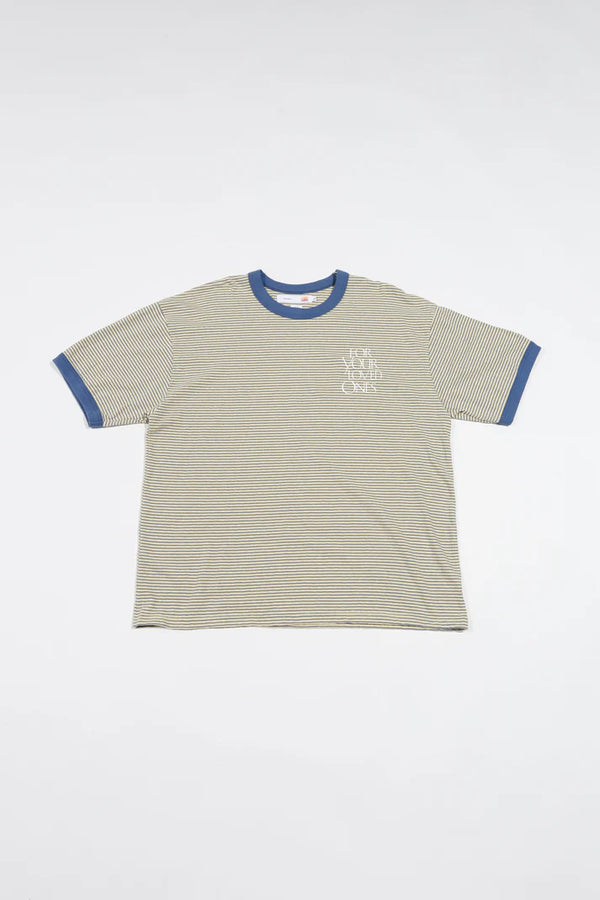 melple - SEAVIEW RINGER S/S - BLUE x YELLOW