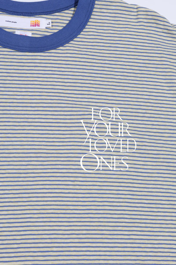 melple - SEAVIEW RINGER S/S - BLUE x YELLOW