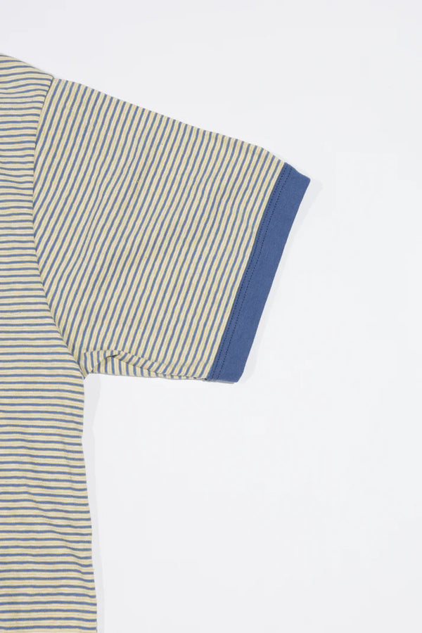 melple - SEAVIEW RINGER S/S - BLUE x YELLOW
