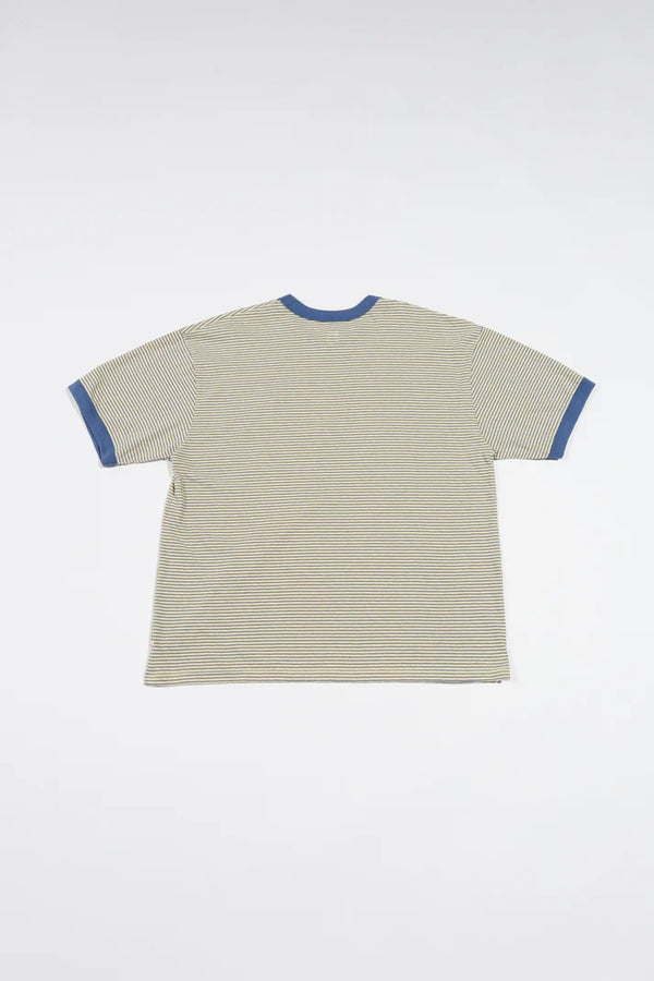 melple - SEAVIEW RINGER S/S - BLUE x YELLOW