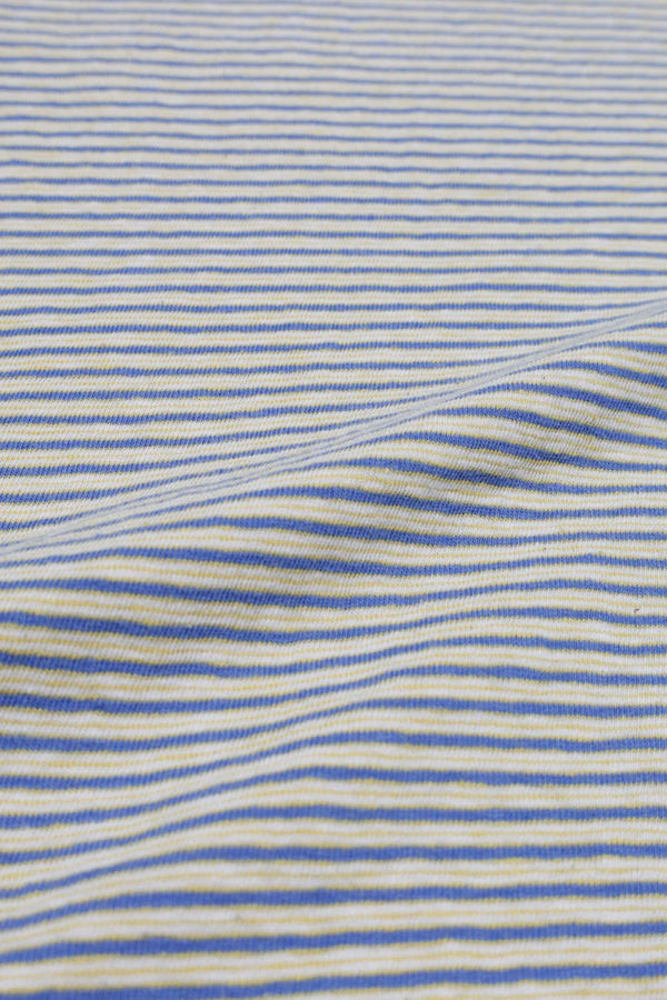 melple - SEAVIEW RINGER S/S - BLUE x YELLOW