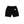 melple - 3.6 PILE SHORTS - BLACK