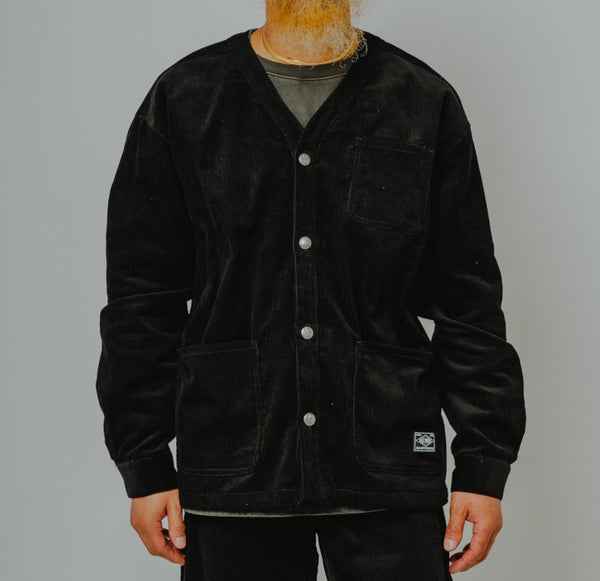 BIGMIKE - CORDUROY ENGINEER JACKET - BLACK