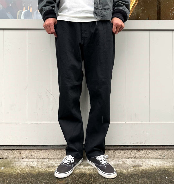 BLUCO - JAPAN DENIM EASY COWBOY PANTS - BLACK ONE WASH
