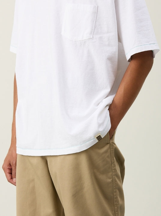 ILL ONE EIGHTY - PLAIN POCKET TEE - WHITE