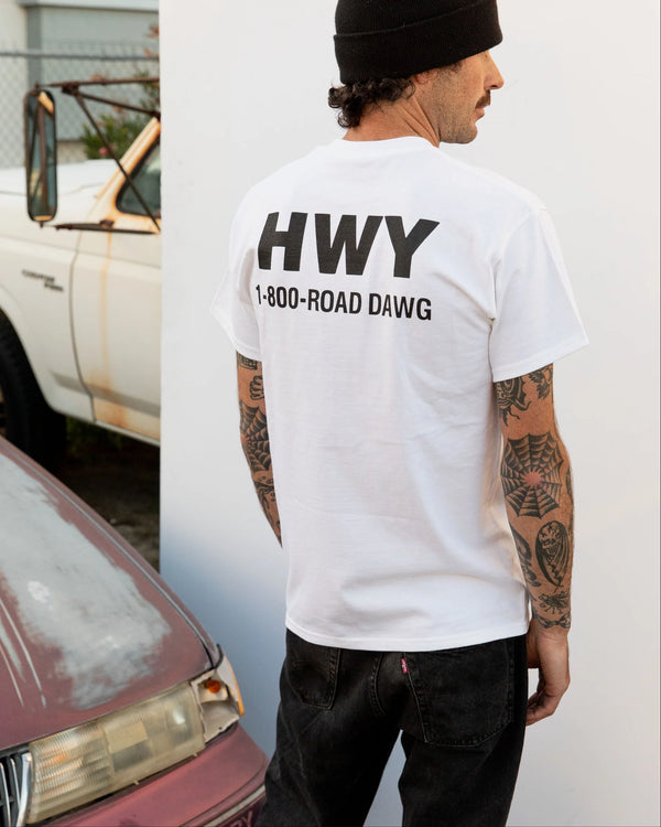 HWY - ROAD DAWG TEE - WHITE