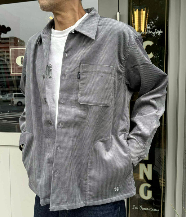 BLUCO - CORDUROY WORK SHIRT - GRAY