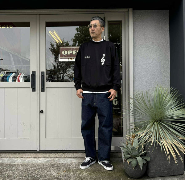 ILL ONE EIGHTY - PATHS OF RHYTHM CREW SWEATSHIRT - BLACK