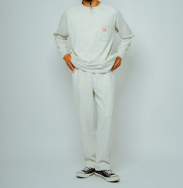 BIGMIKE - PIN TACK SWEAT PANTS - ASH
