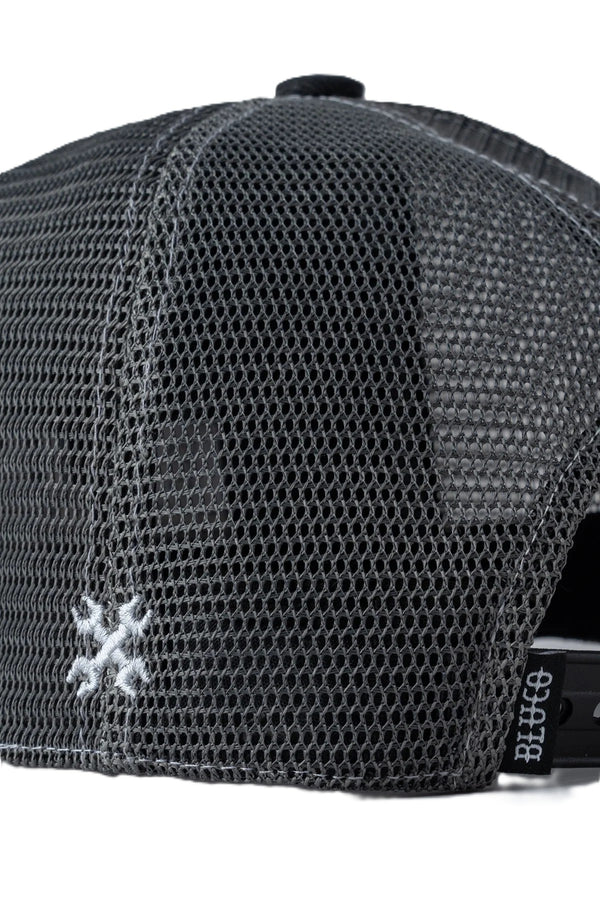 BLUCO - 6-PANEL MESH CAP - BWG - BLACK x GRAY