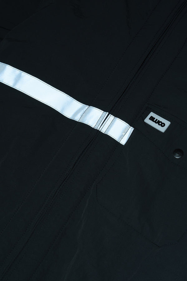 BLUCO - HOODED REFLECTOR JACKET - BLACK