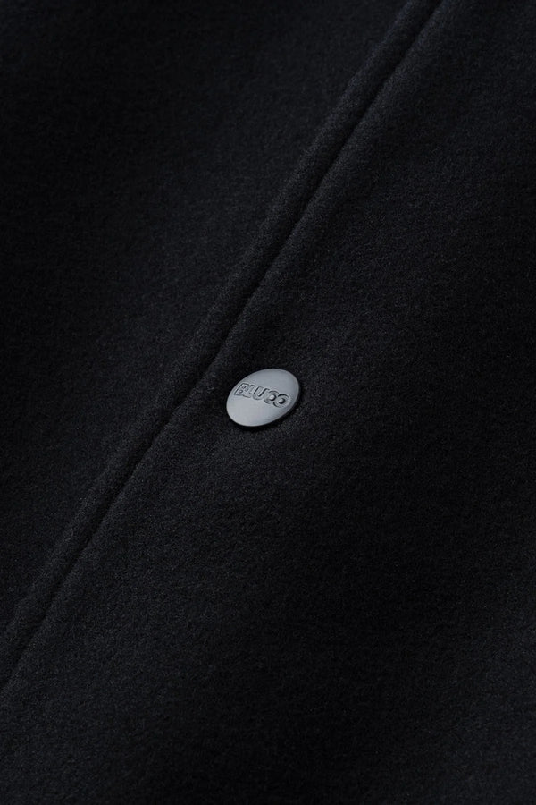 BLUCO - HEAVY MELTON AWARD JACKET - BLACK