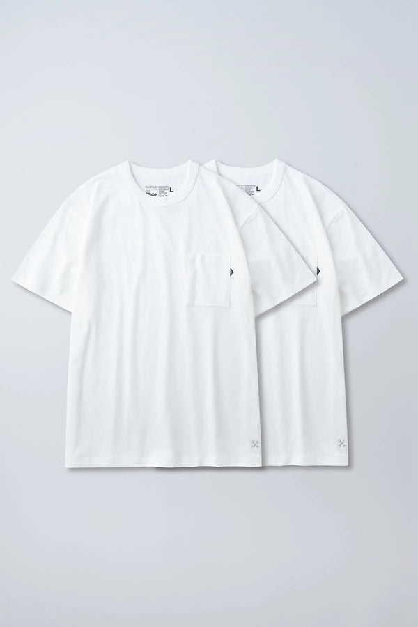 BLUCO - 2-PACK POCKET T-SHIRTS - WHITE