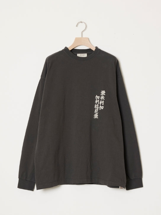 ILL ONE EIGHTY - AMERICAN WAVE  L/S TEE - BLACK