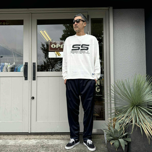 RADIALL - COUPE - FOOTBALL SHIRT L/S  - WHITE