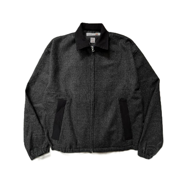 melple - GLENCHECK DRIZZLER JACKET - CHARCOAL
