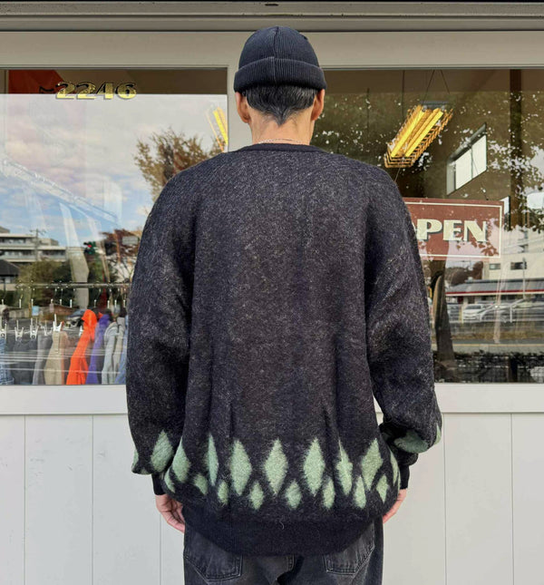 CHALLENGER - NATIVE EAGLE CARDIGAN - BLACK