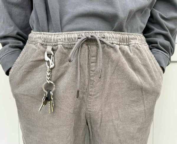 FIVE BROTHER -  CORDUROY EASY PANTS - GREY