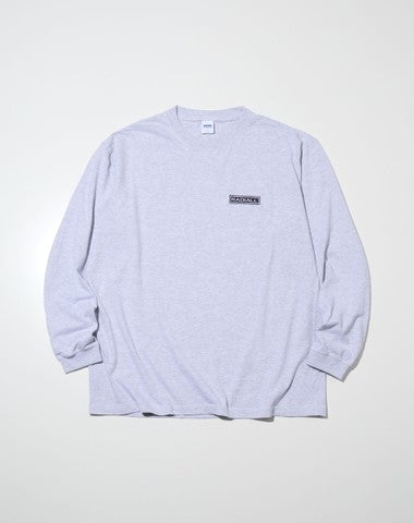 RADIALL - GUIDANCE - CREW NECK T-SHIRT L/S - FADED ASH