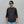 melple - GRID BASEBALL 4/5 SLEEVE - BLACK-BLACK