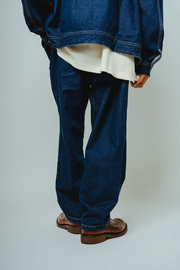 BIGMIKE - DEMIM EASY PANTS - D.INDIGO