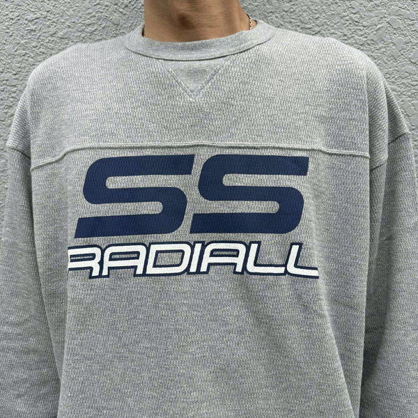 RADIALL - COUPE - FOOTBALL SHIRT L/S  - GRAY