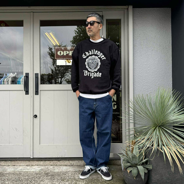 CHALLENGER - COLLEGE C/N FLEECE - BLACK