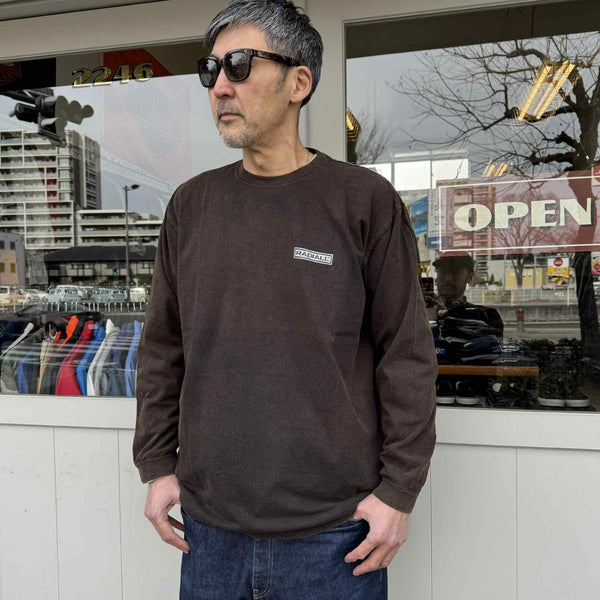 RADIALL - GUIDANCE - CREW NECK T-SHIRT L/S - FADED BLACK