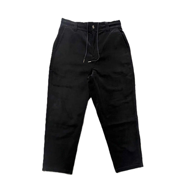 BIGMIKE - CORDUROY WASHED EASY PANTS - BLACK