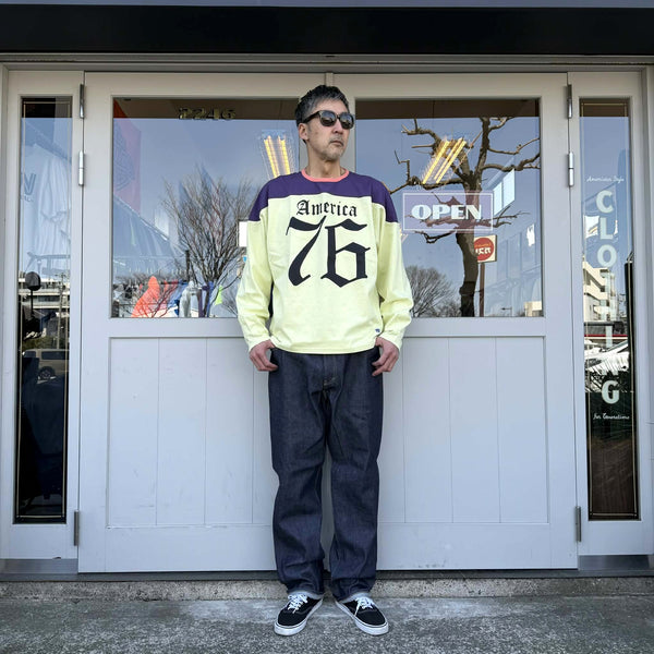 ILL ONE EIGHTY - AMERICA 76 FOOTBALL TEE - LIME