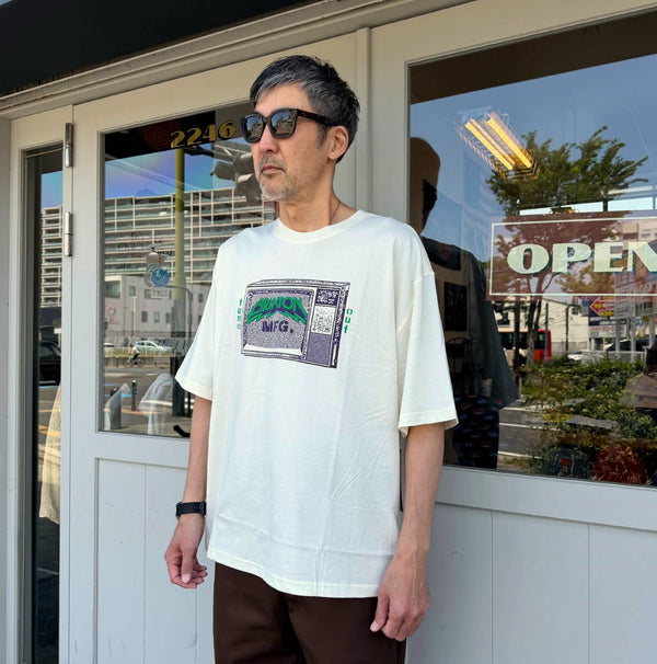 BRIXTON - TUNE OUT S/S CROPPED TEE - CREAM