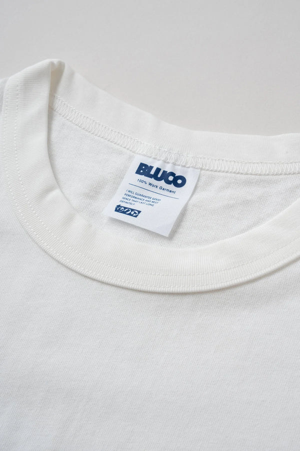 BLUCO - PRINT TEE HEX - WHITE X SLATE BLUE