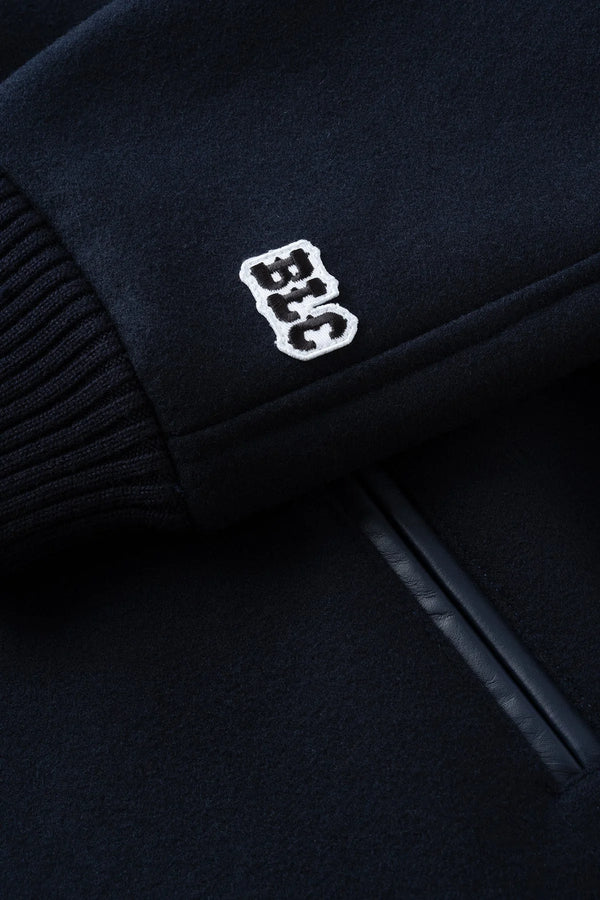 BLUCO - HEAVY MELTON PHARAOH COAT - NAVY